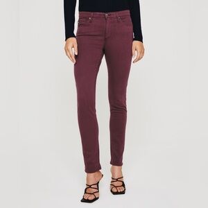 AG Adriano Goldschmeid Prima Cigarette Leg Pants Maroon Peak Size 29